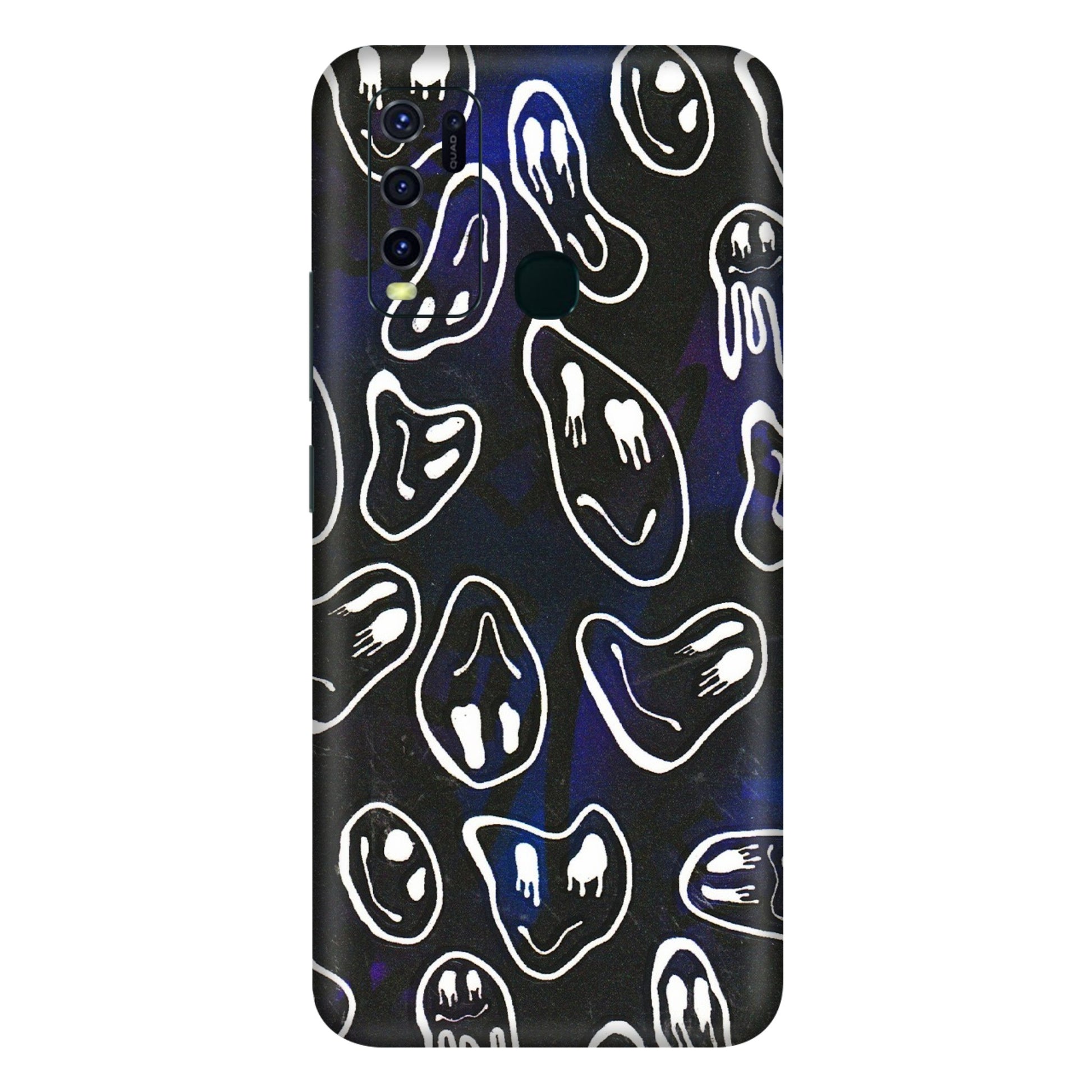 VIVO Y Series Phone Skins (All Models) - Distorted Smileys - 3D Embossed Finish (L-92) Vivo Y30