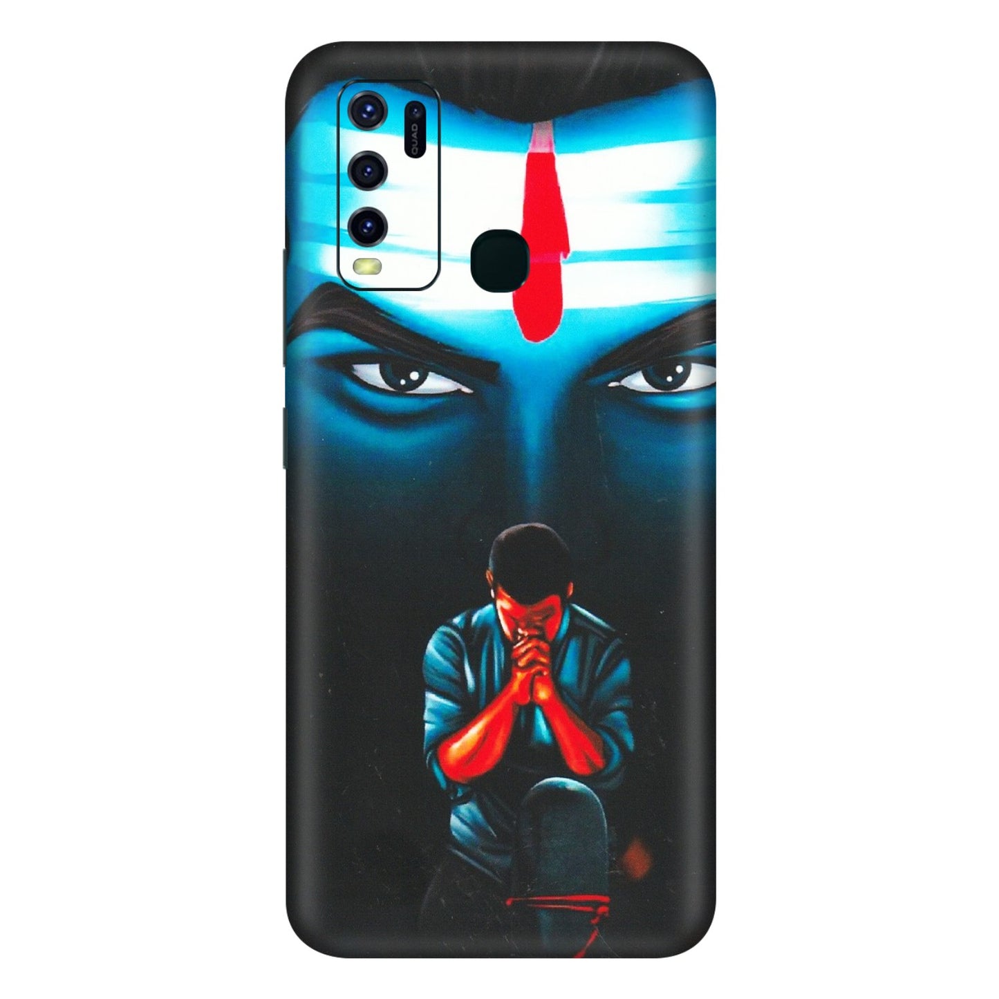VIVO Y Series Phone Skins (All Models) - Mahakal Bhakt - Matte Finish (M-112) Vivo Y30
