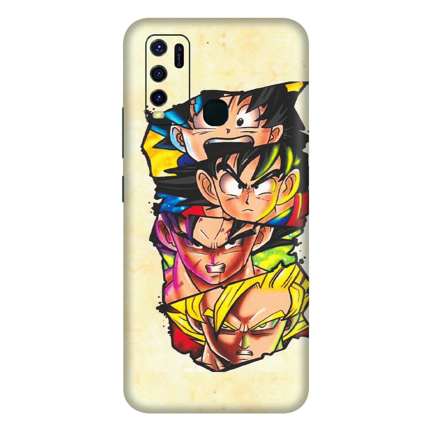 VIVO Y Series Phone Skins (All Models) - Angry Multi Anime - Matte Finish (M-113) Vivo Y30