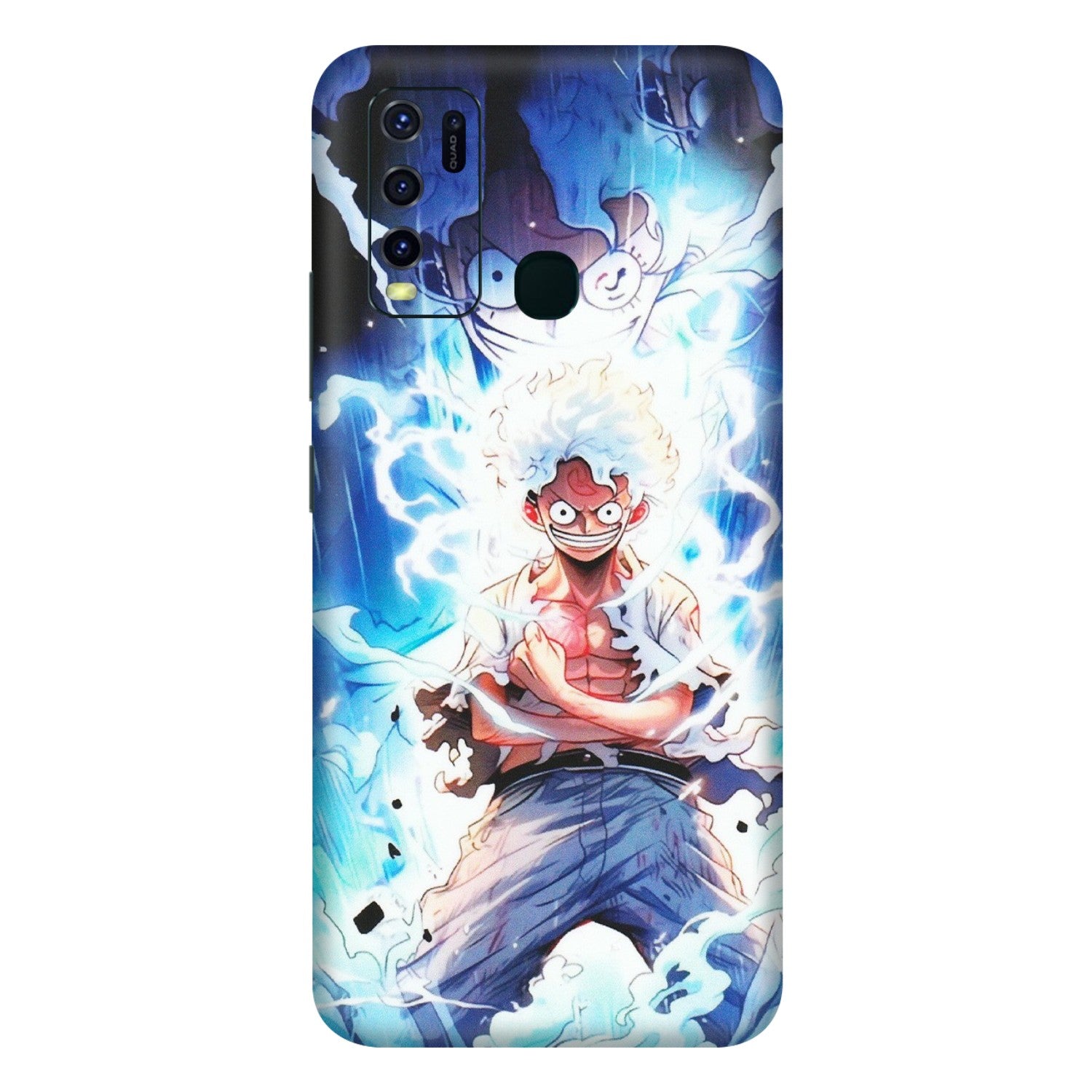 VIVO Y Series Phone Skins (All Models) - Blue Thunder Luffy Anime - Matte Finish (M-132) Vivo Y30