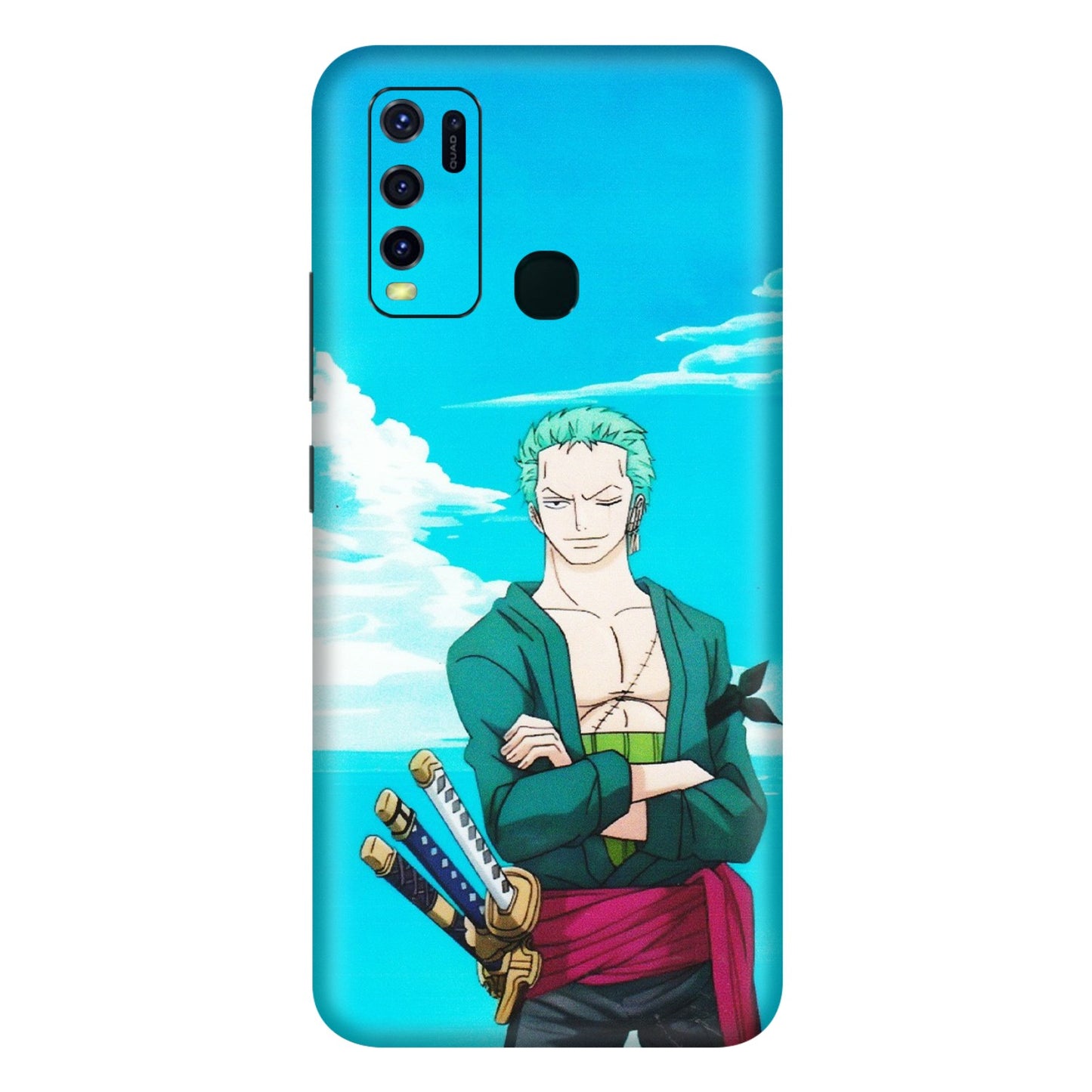 VIVO Y Series Phone Skins (All Models) - Cool Swordman Zoro Anime - Matte Finish (M-143) Vivo Y30