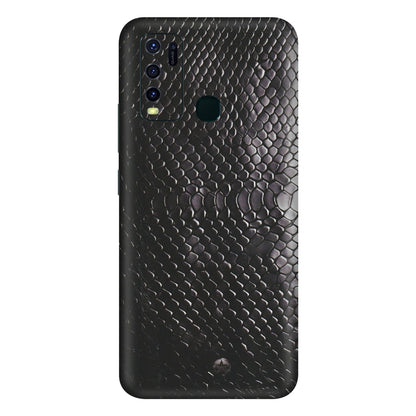 VIVO Y Series Phone Skins (All Models) - Black Snack Leather - Matte Finish (M-147) Vivo Y30
