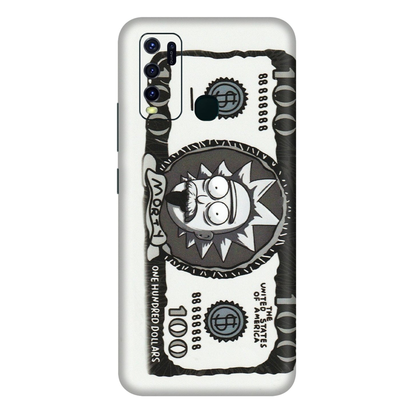 VIVO Y Series Phone Skins (All Models) - Rick And Morty Hundred Dollar Anime - Matte Finish (M-161) Vivo Y30