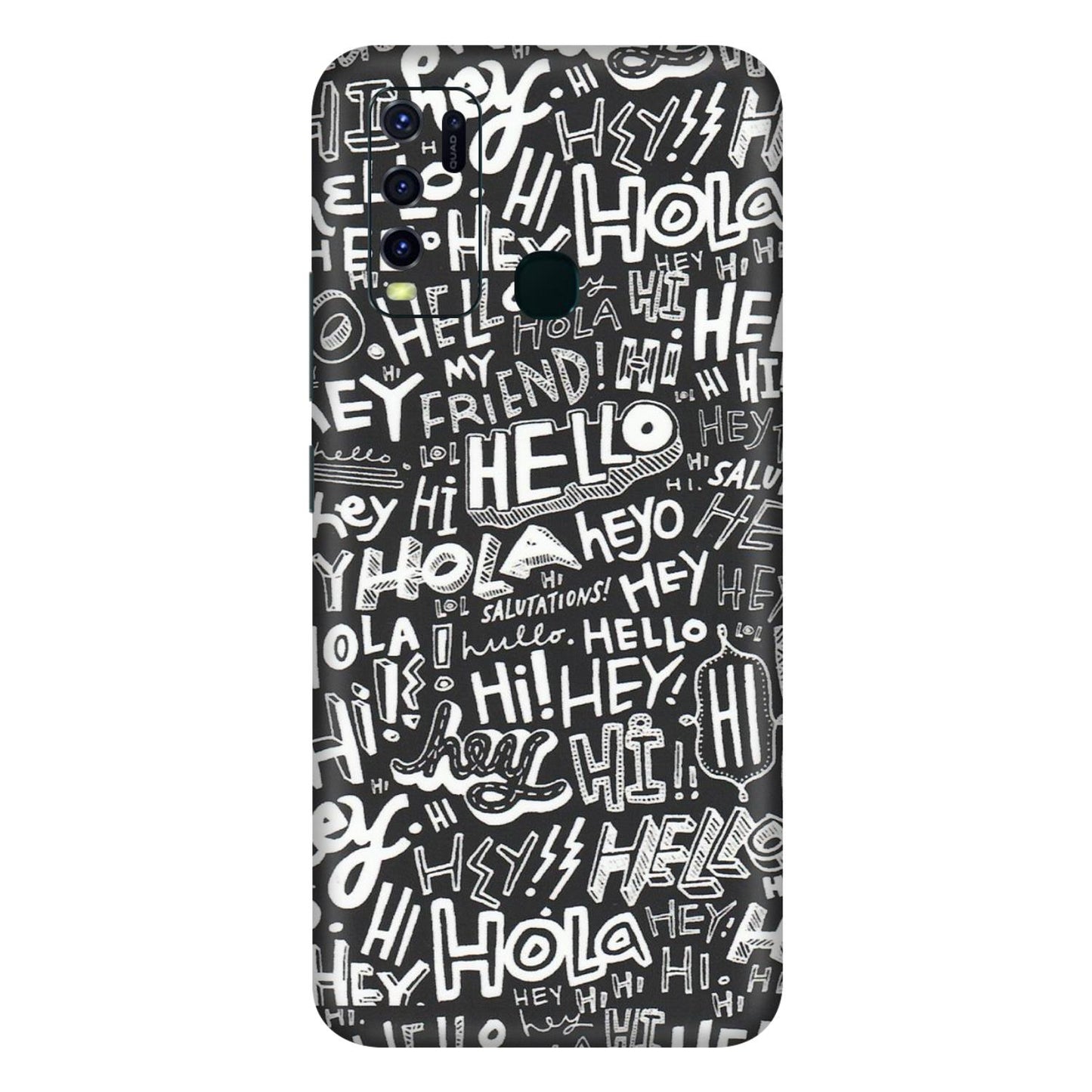 VIVO Y Series Phone Skins (All Models) - Hi Hello Doodles - Matte Finish (M-25) Vivo Y30