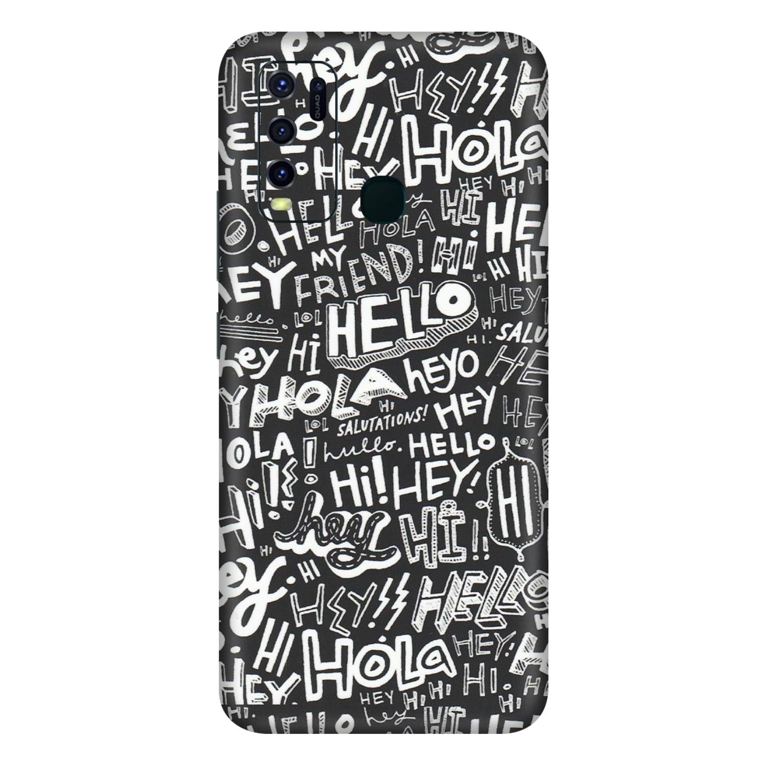 VIVO Y Series Phone Skins (All Models) - Hi Hello Doodles - Matte Finish (M-25) Vivo Y30