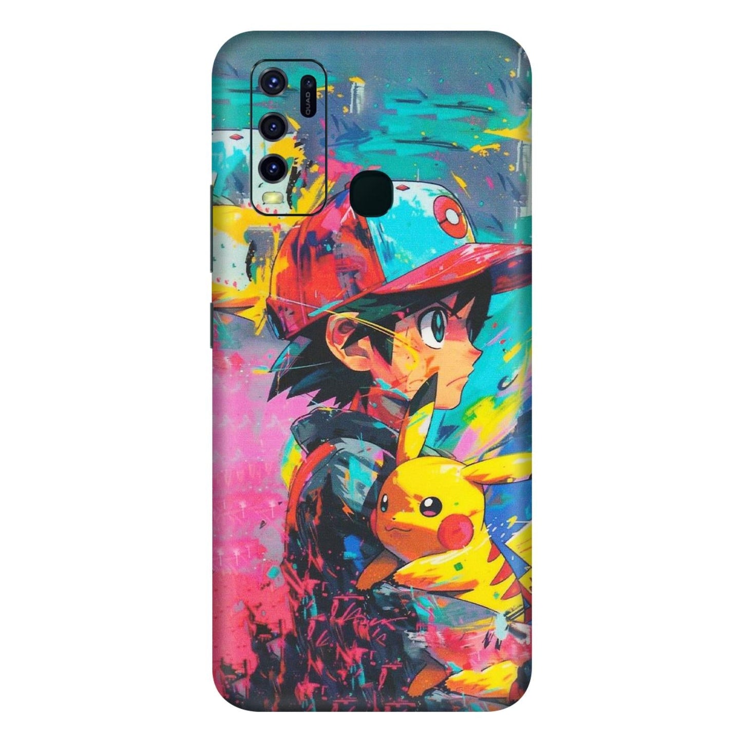 VIVO Y Series Phone Skins (All Models) - Ash & Pikachu - Matte Finish (M-26)