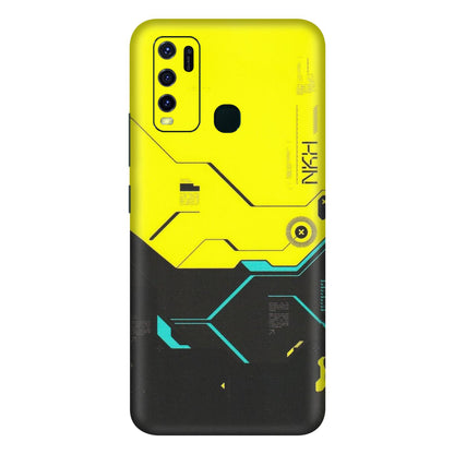 VIVO Y Series Phone Skins (All Models) - Black Yellow Technica - Matte Finish (M-53) Vivo Y30