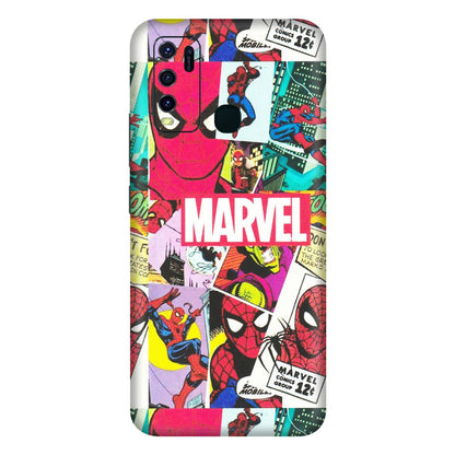 VIVO Y Series Phone Skins (All Models) - Marvel Comic Spiderman Grafitti - Matte Finish (M-72) Vivo Y30