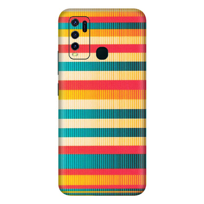 VIVO Y Series Phone Skins (All Models) - Colourful Stripes Soothing Effect - Matte Finish (M-86) Vivo Y30