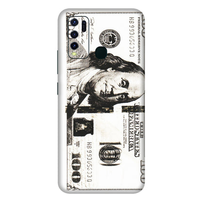 VIVO Y Series Phone Skins (All Models) - 100 Dollar Currency - Transparent Finish (T-01) Vivo Y30