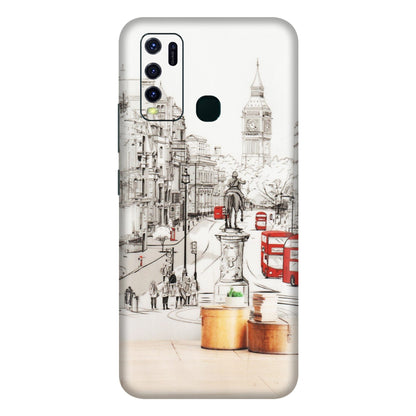 VIVO Y Series Phone Skins (All Models) - London Street - Transparent Finish (T-02) Vivo Y30