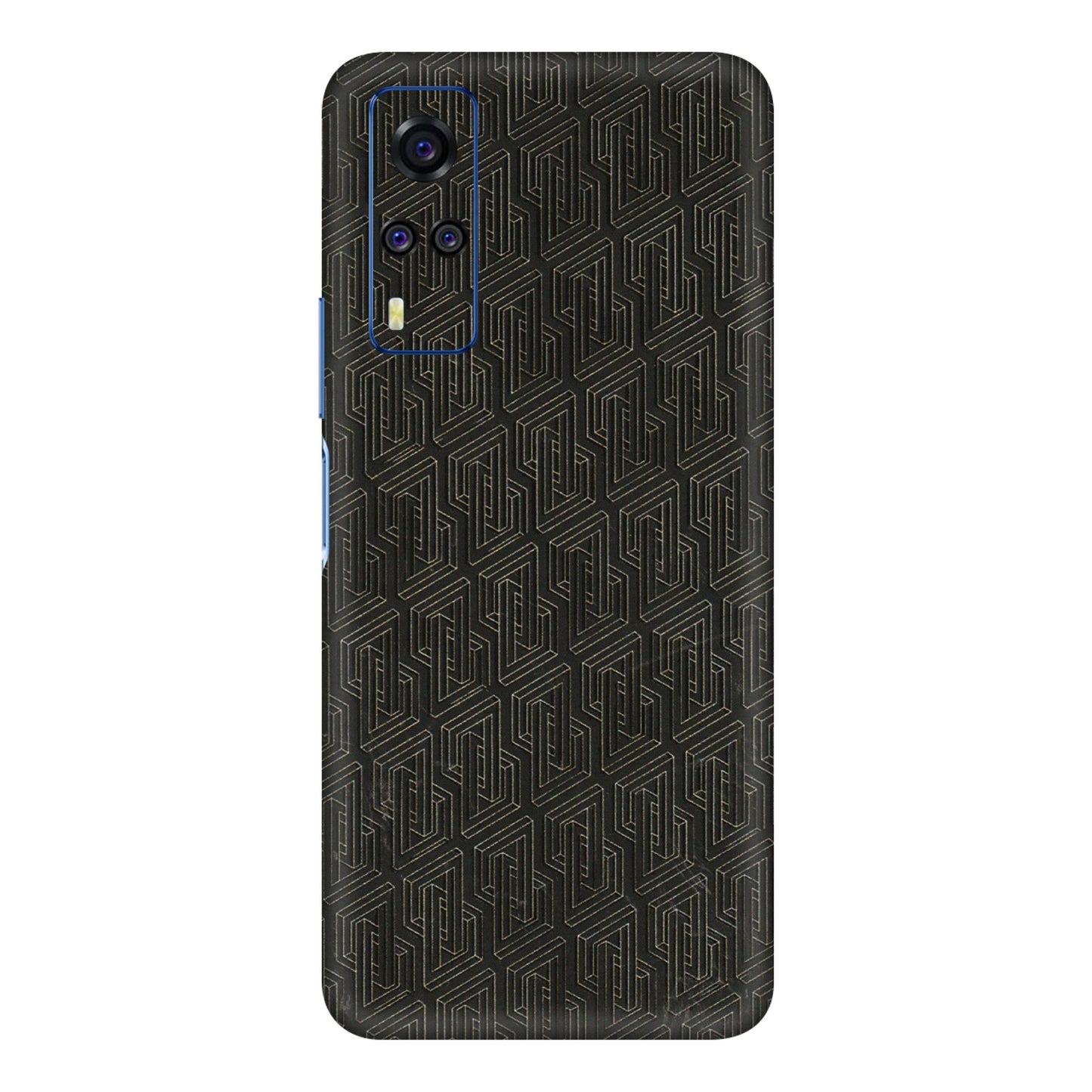 VIVO Y Series Phone Skins (All Models) - Black Abstract Pattern - 3D Embossed Finish (L-117) Vivo Y31