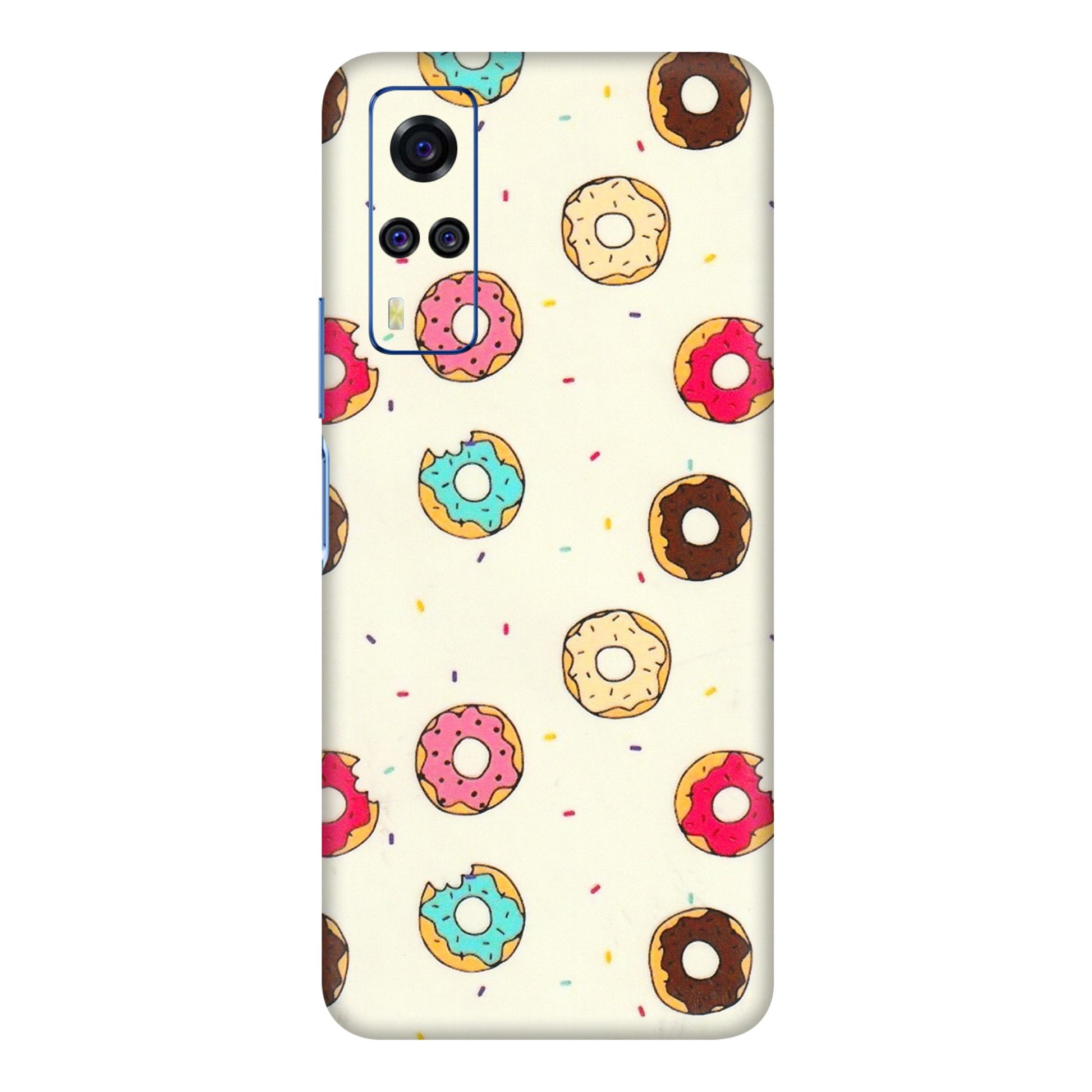 VIVO Y Series Phone Skins (All Models) - Mini Donuts Doodle Art - 3D Embossed Finish (L-122) Vivo Y31