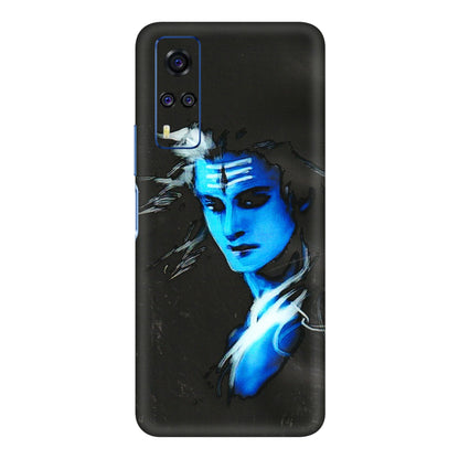 VIVO Y Series Phone Skins (All Models) - Har Har Mahadev Blue/Black - 3D Embossed Finish (L-185) Vivo Y31