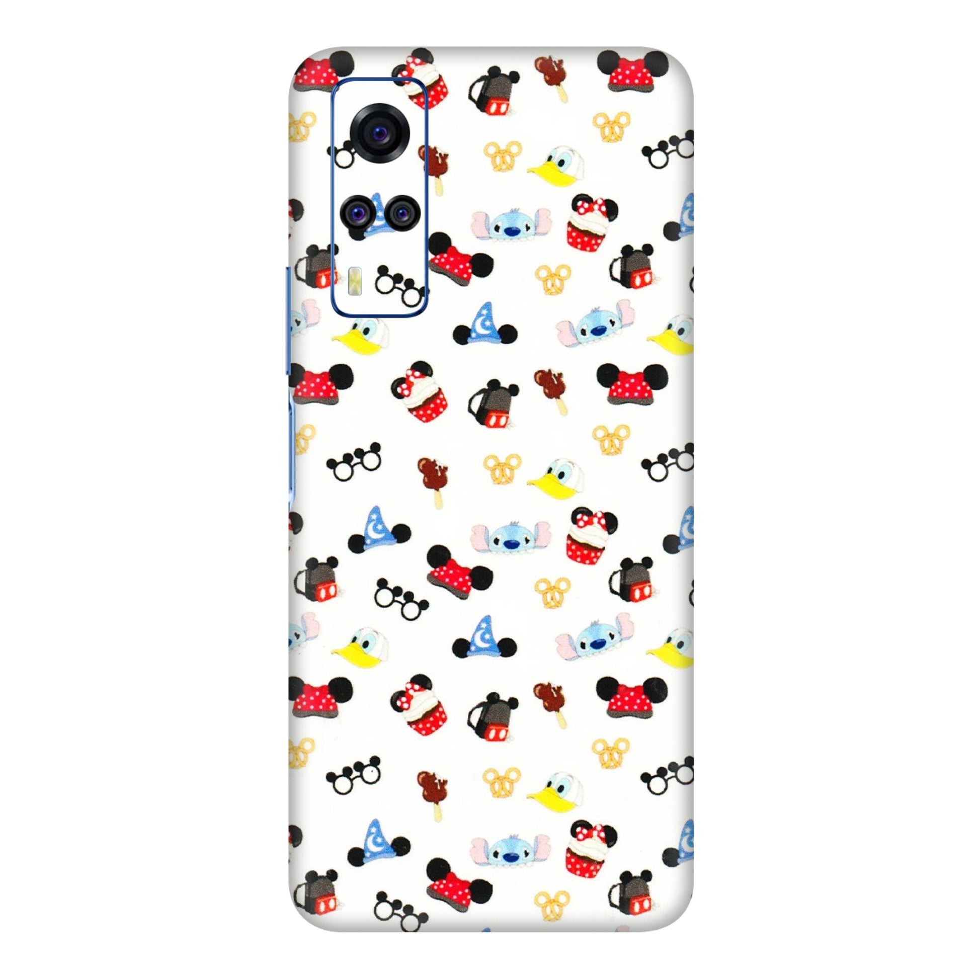 VIVO Y Series Phone Skins (All Models) - Minnie Mouse & Donald Doodles s - 3D Embossed Finish (L-194) Vivo Y31