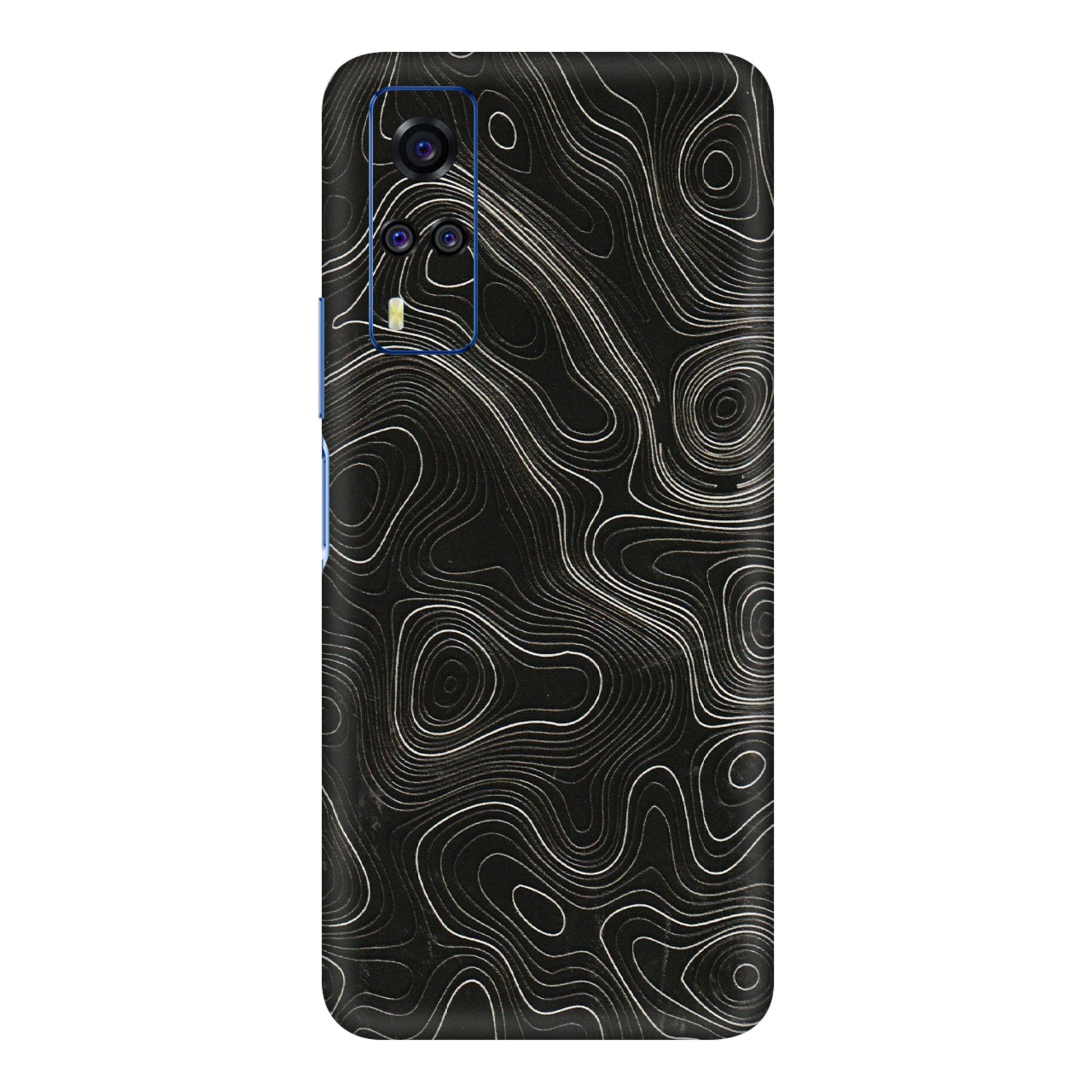 VIVO Y Series Phone Skins (All Models) - Black Swirl - 3D Embossed Finish (L-196) Vivo Y31