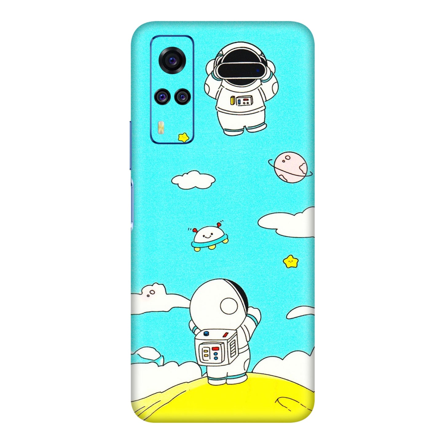 VIVO Y Series Phone Skins (All Models) - Blue Skies Astro Float - 3D Embossed Finish (L-230) Vivo Y31