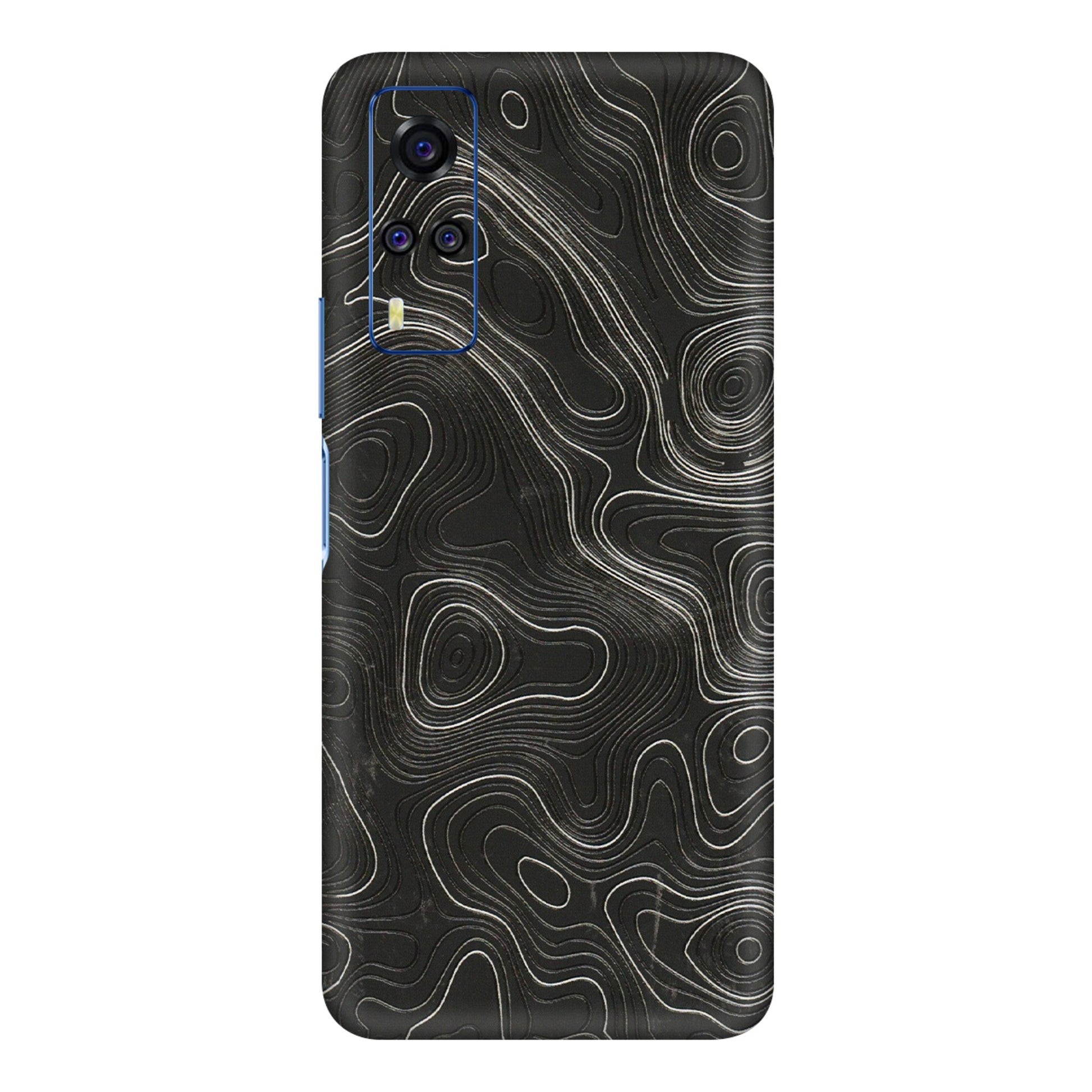 VIVO Y Series Phone Skins (All Models) - Abstract White Line Map - 3D Embossed Finish (L-269) Vivo Y31