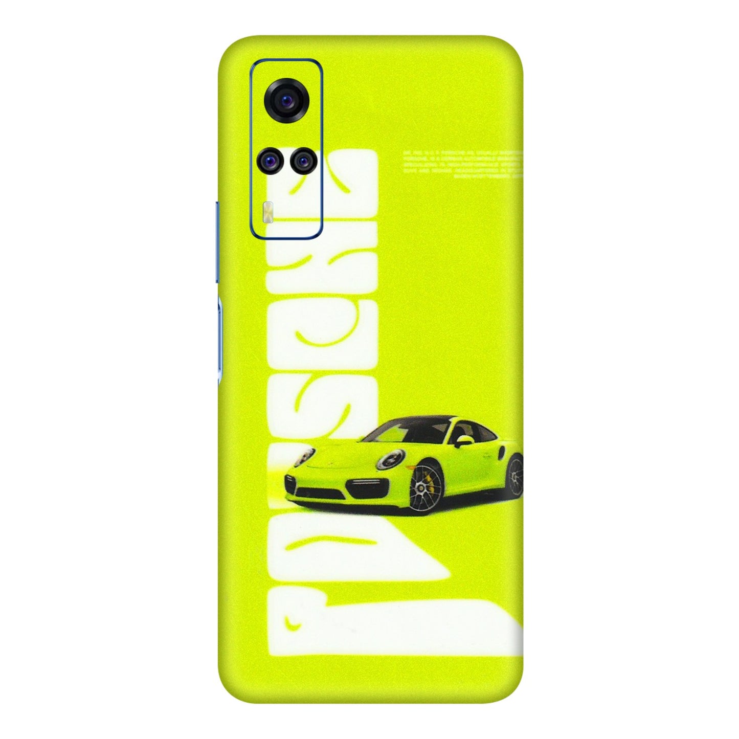VIVO Y Series Phone Skins (All Models) - Lime Green Porche - 3D Embossed Finish (L-30) Vivo Y31