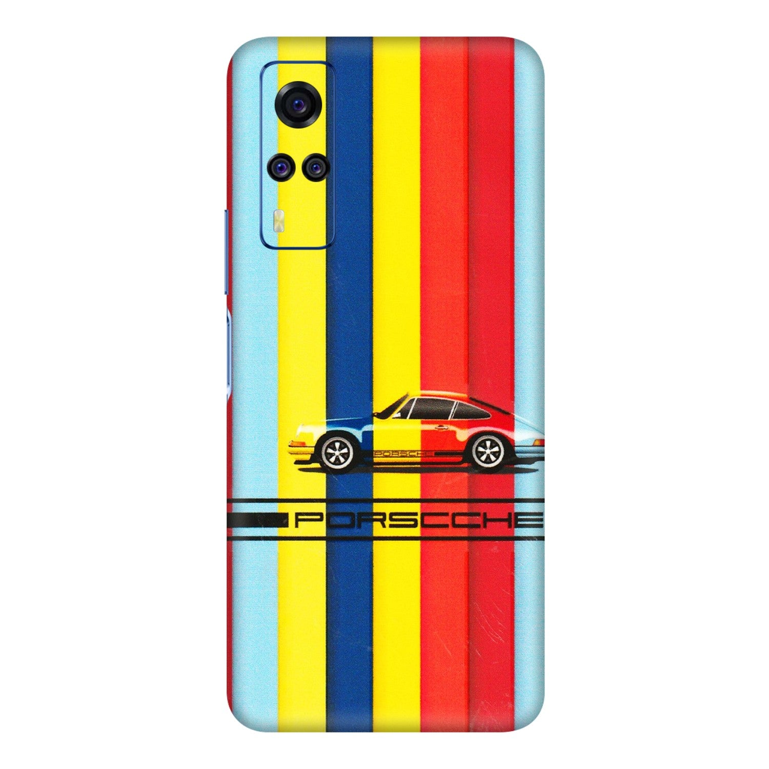 VIVO Y Series Phone Skins (All Models) - Multicolour Porche - 3D Embossed Finish (L-39) Vivo Y31