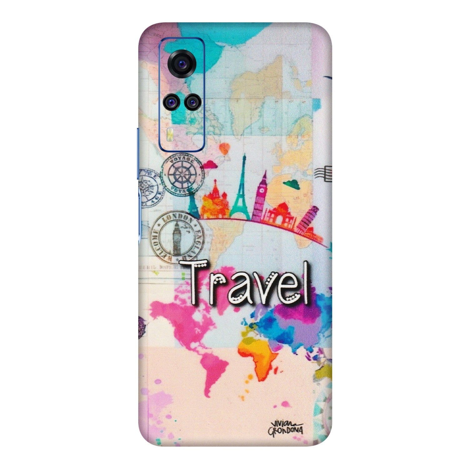 VIVO Y Series Phone Skins (All Models) - Travel The Wonders - Matte Finish (M-108) Vivo Y31