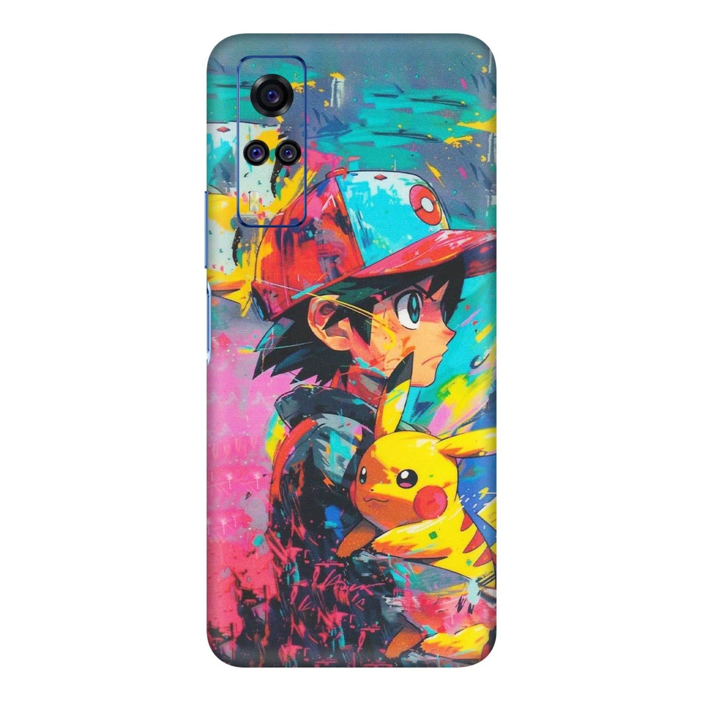 VIVO Y Series Phone Skins (All Models) - Ash & Pikachu - Matte Finish (M-26)