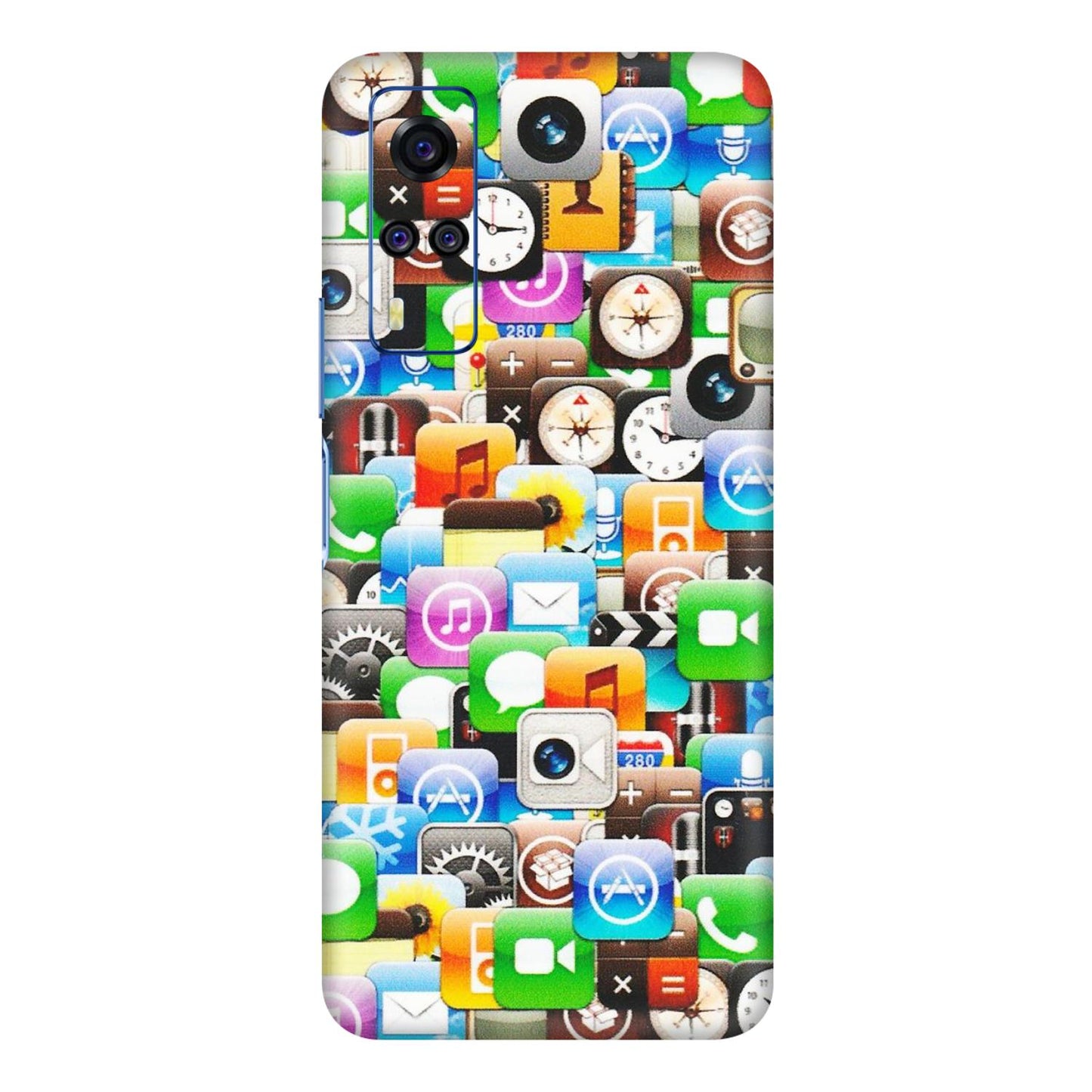 VIVO Y Series Phone Skins (All Models) - All Apple Icons - Matte Finish (M-93) Vivo Y31