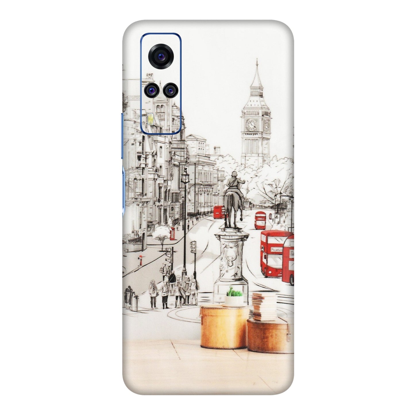 VIVO Y Series Phone Skins (All Models) - London Street - Transparent Finish (T-02) Vivo Y31