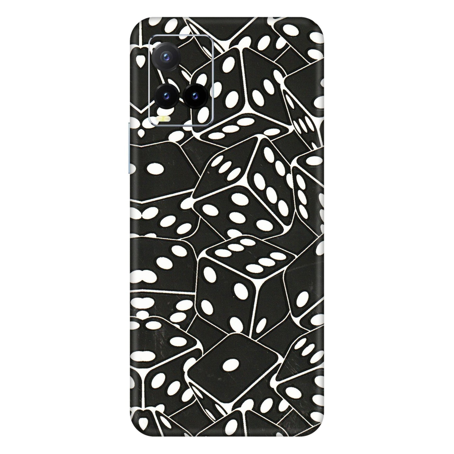 VIVO Y Series Phone Skins (All Models) - Big Black Dices - 3D Embossed Finish (L-106) Vivo Y33T