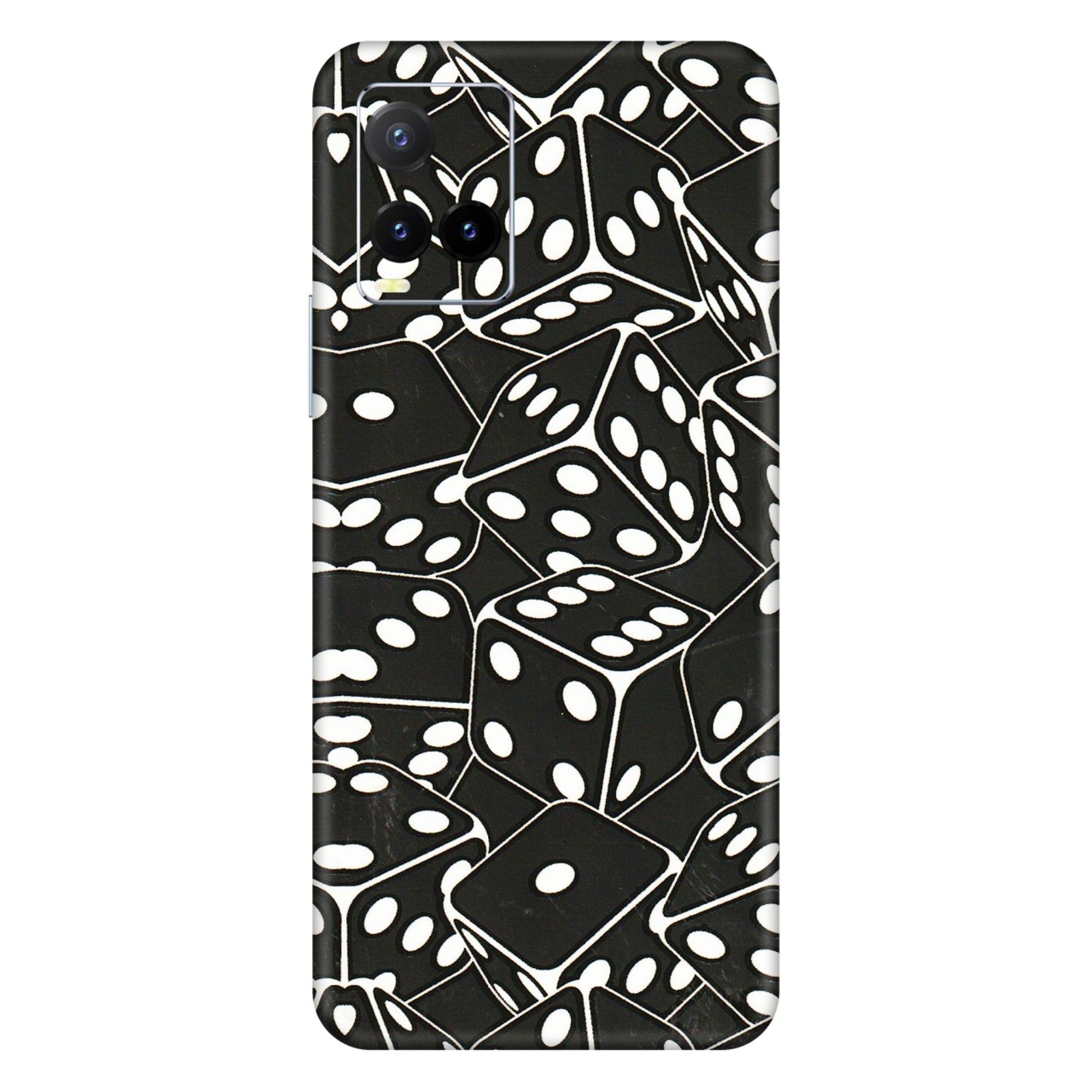 VIVO Y Series Phone Skins (All Models) - Big Black Dices - 3D Embossed Finish (L-106) Vivo Y33T