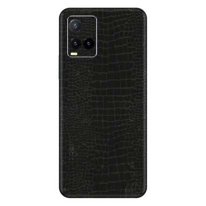 VIVO Y Series Phone Skins (All Models) - Snake Leather Black - 3D Embossed Finish (L-107) Vivo Y33T