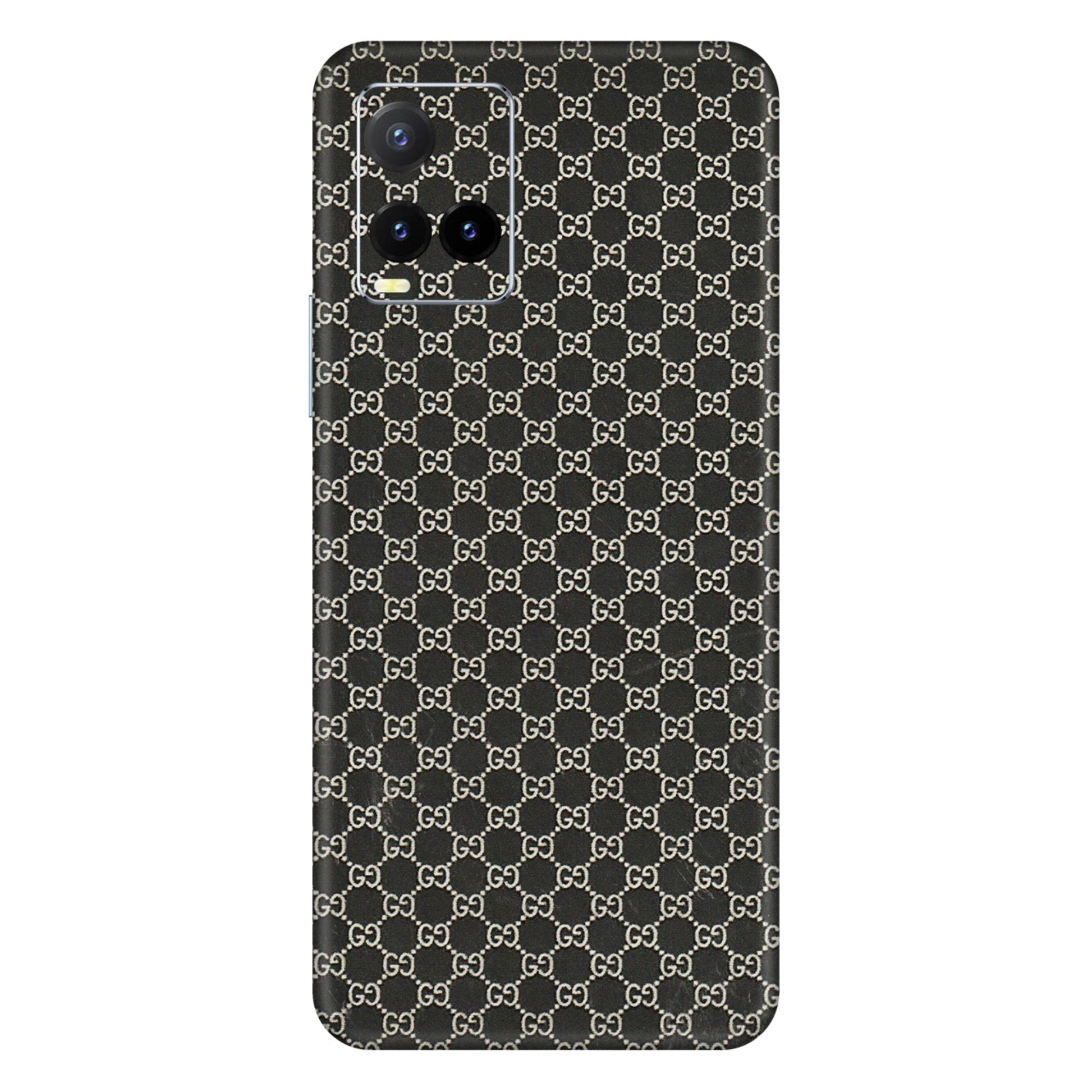 VIVO Y Series Phone Skins (All Models) - Black G Print - 3D Embossed Finish (L-109) Vivo Y33T