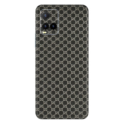 VIVO Y Series Phone Skins (All Models) - Black G Print - 3D Embossed Finish (L-109) Vivo Y33T