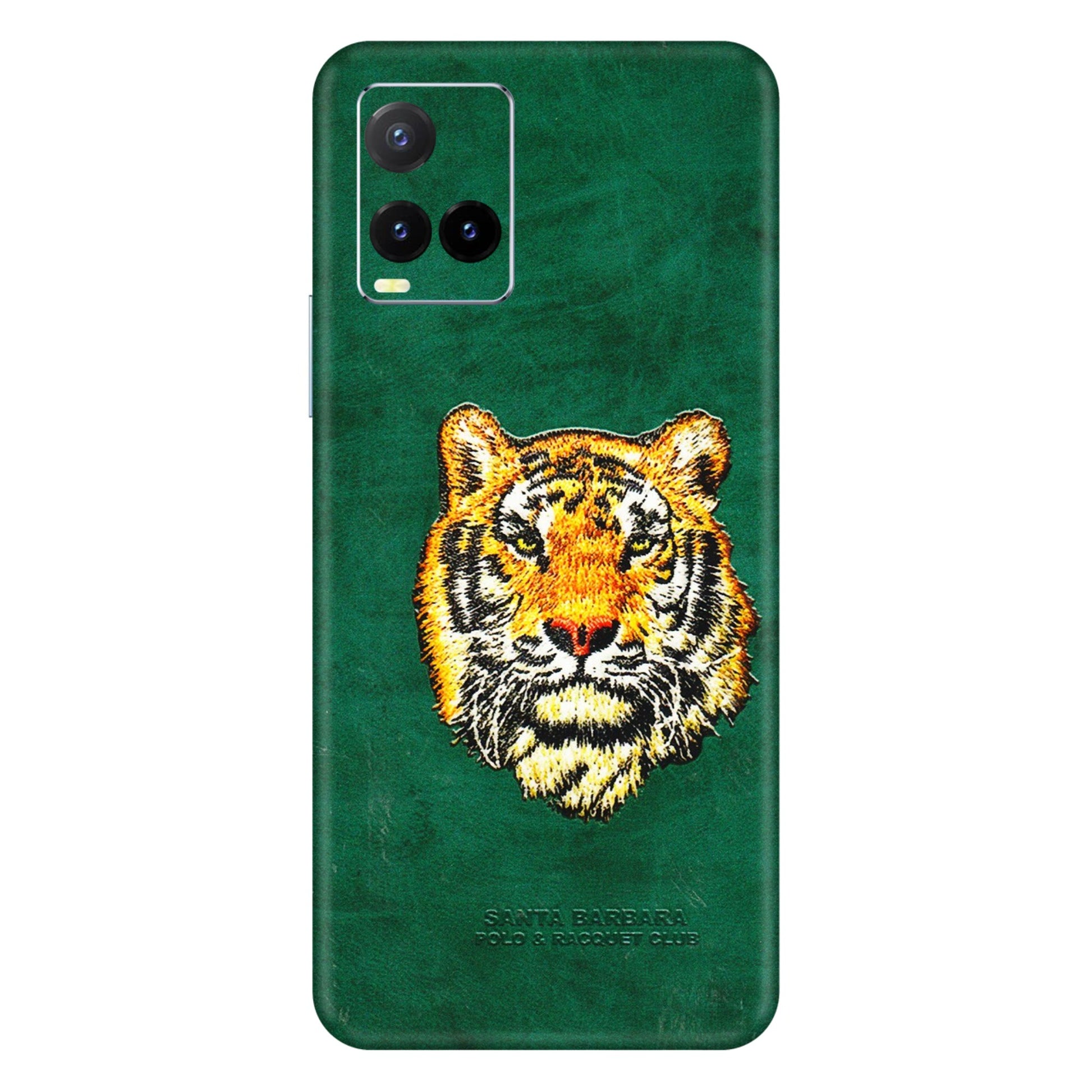 VIVO Y Series Phone Skins (All Models) - Leather Feel Tiger - 3D Embossed Finish (L-111) Vivo Y33T