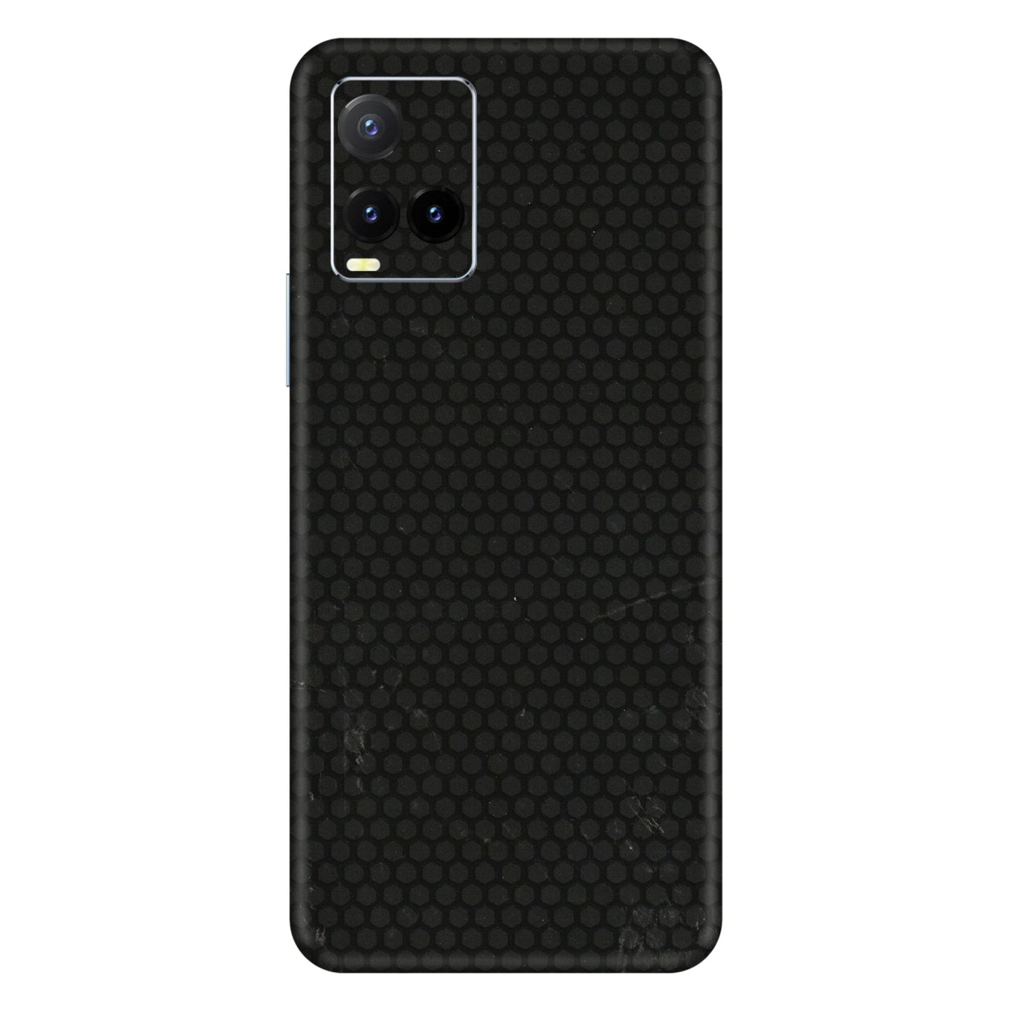 VIVO Y Series Phone Skins (All Models) - Black honeycomb - 3D Embossed Finish (L-114) Vivo Y33T