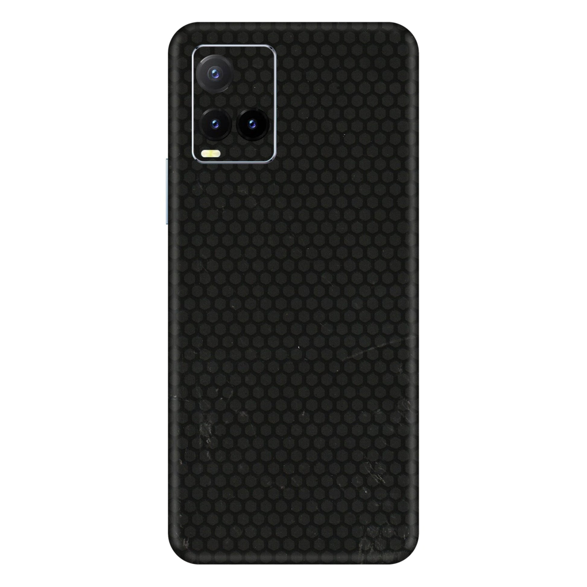 VIVO Y Series Phone Skins (All Models) - Black honeycomb - 3D Embossed Finish (L-114) Vivo Y33T