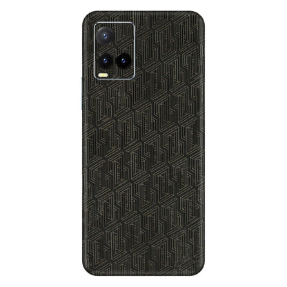 VIVO Y Series Phone Skins (All Models) - Black Abstract Pattern - 3D Embossed Finish (L-117) Vivo Y33T