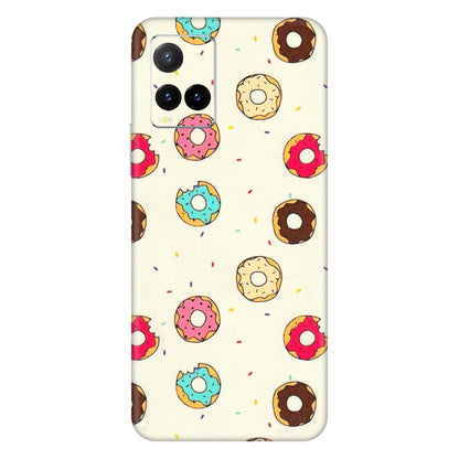 VIVO Y Series Phone Skins (All Models) - Mini Donuts Doodle Art - 3D Embossed Finish (L-122) Vivo Y33T
