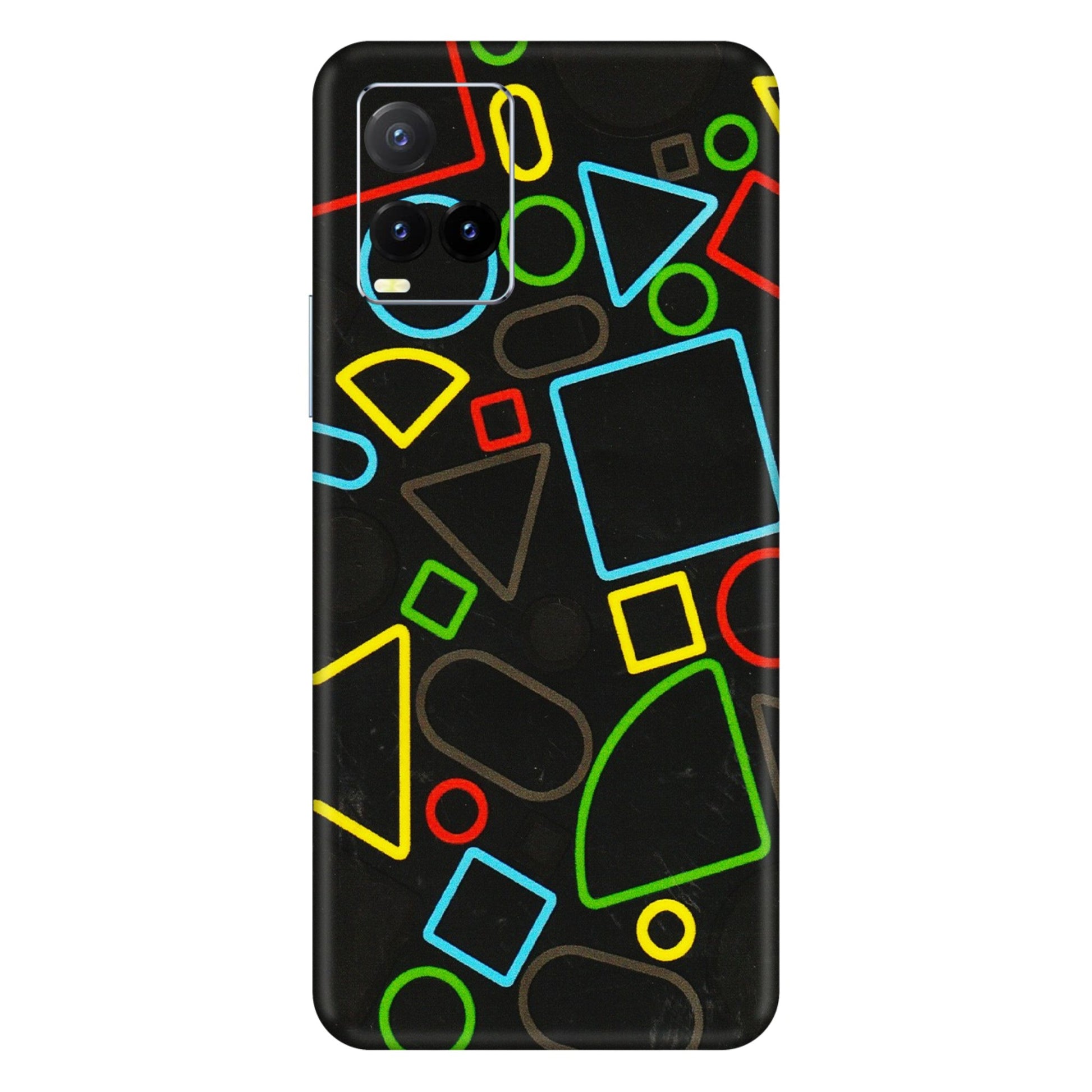 VIVO Y Series Phone Skins (All Models) - Black Shapes - 3D Embossed Finish (L-131) Vivo Y33T