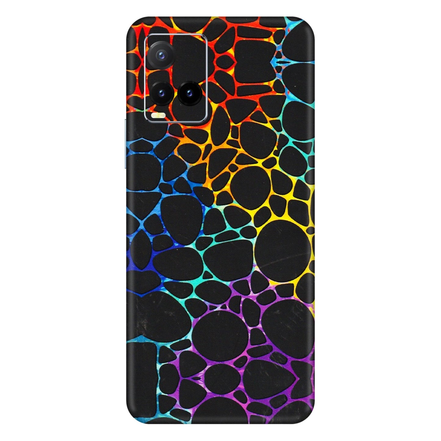 VIVO Y Series Phone Skins (All Models) - Abstract Art MultiColour - 3D Embossed Finish (L-133) Vivo Y33T