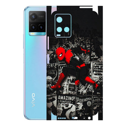 VIVO Y Series Phone Skins (All Models) - SpiderMan New - 3D Embossed Finish (L-162) Vivo Y33T