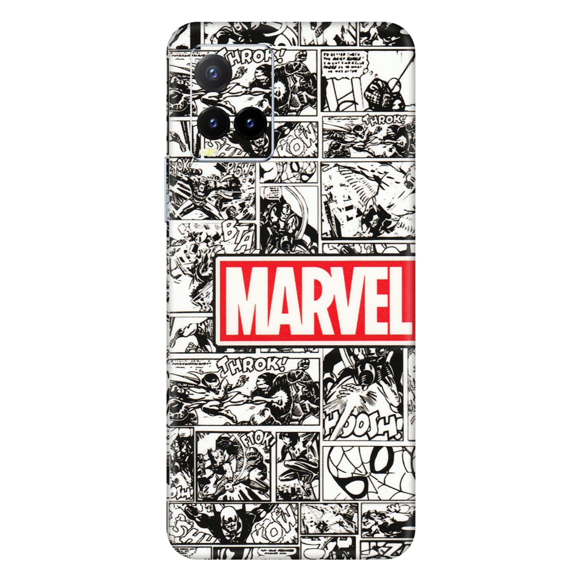 VIVO Y Series Phone Skins (All Models) - Marvel Comic - 3D Embossed Finish (L-171) Vivo Y33T
