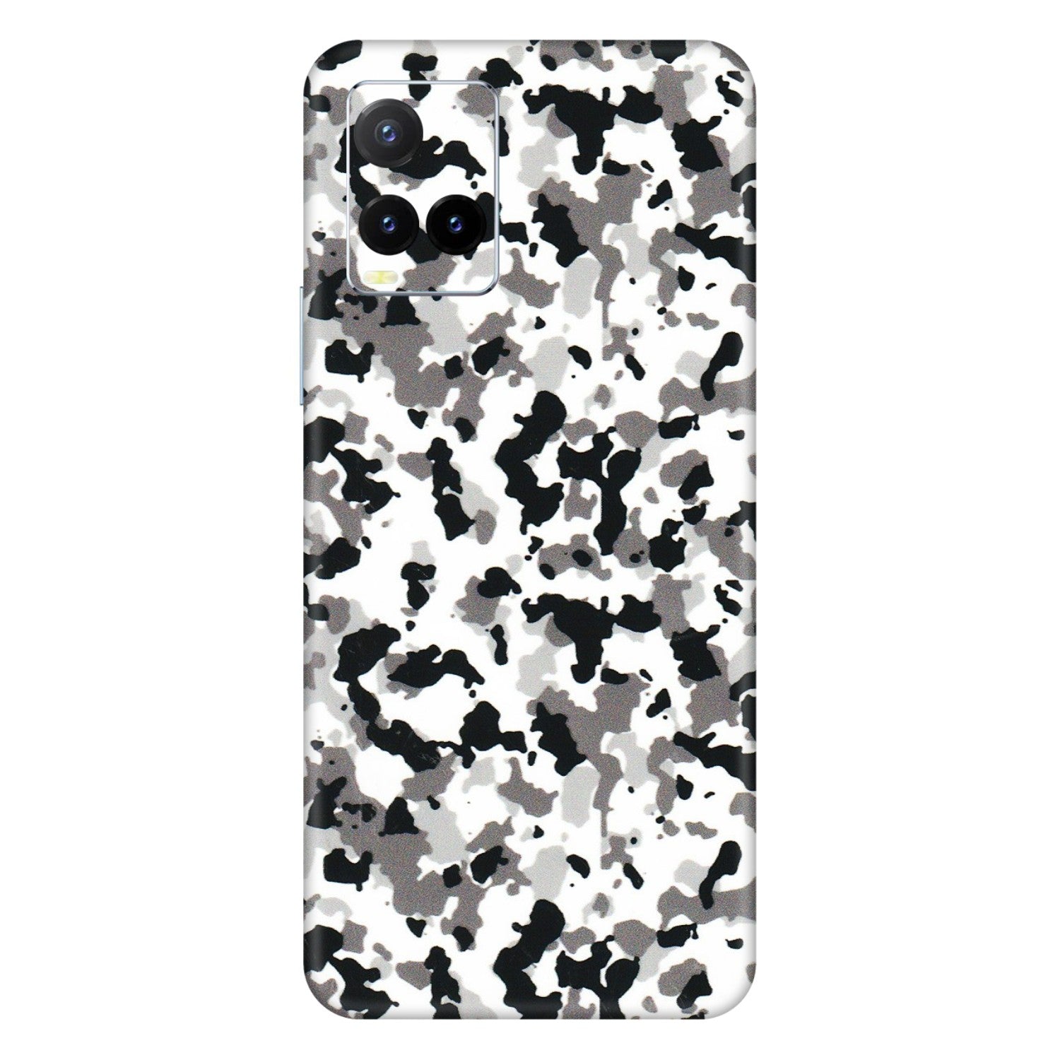 VIVO Y Series Phone Skins (All Models) - White Black Camouflage - 3D Embossed Finish (L-18) Vivo Y33T