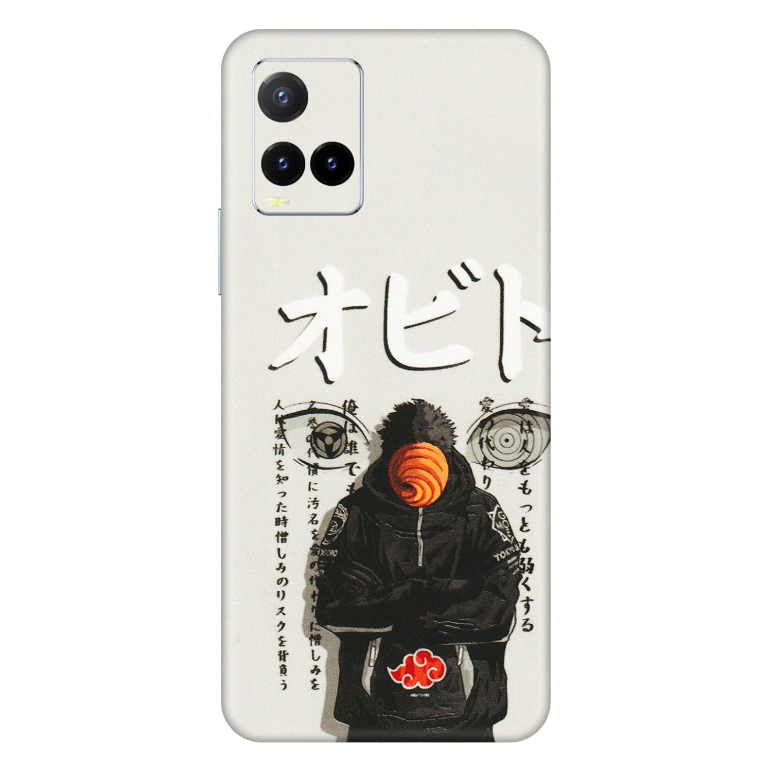 VIVO Y Series Phone Skins (All Models) - Obito Anime Eye - 3D Embossed Finish (L-19) Vivo Y33T
