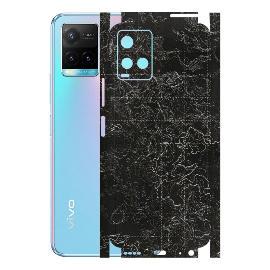 VIVO Y Series Phone Skins (All Models) - Black map Texture - 3D Embossed Finish (L-201) Vivo Y33T