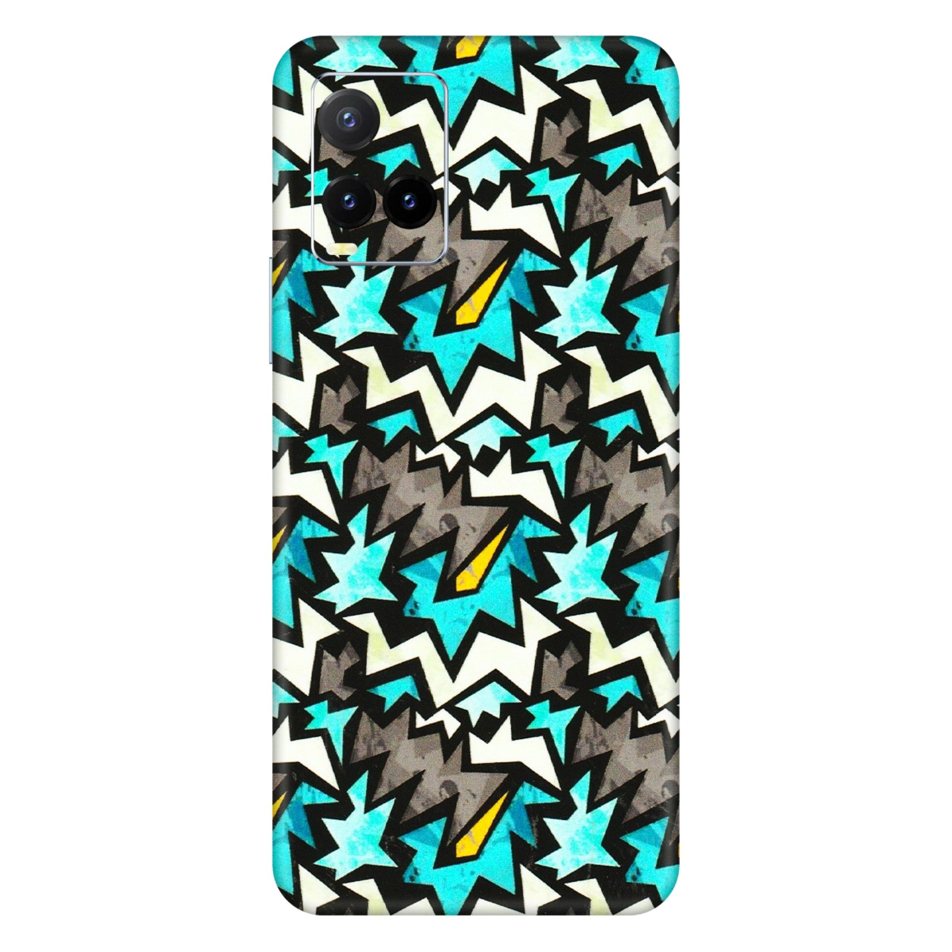 VIVO Y Series Phone Skins (All Models) - Funky Zig Zag - 3D Embossed Finish (L-223) Vivo Y33T