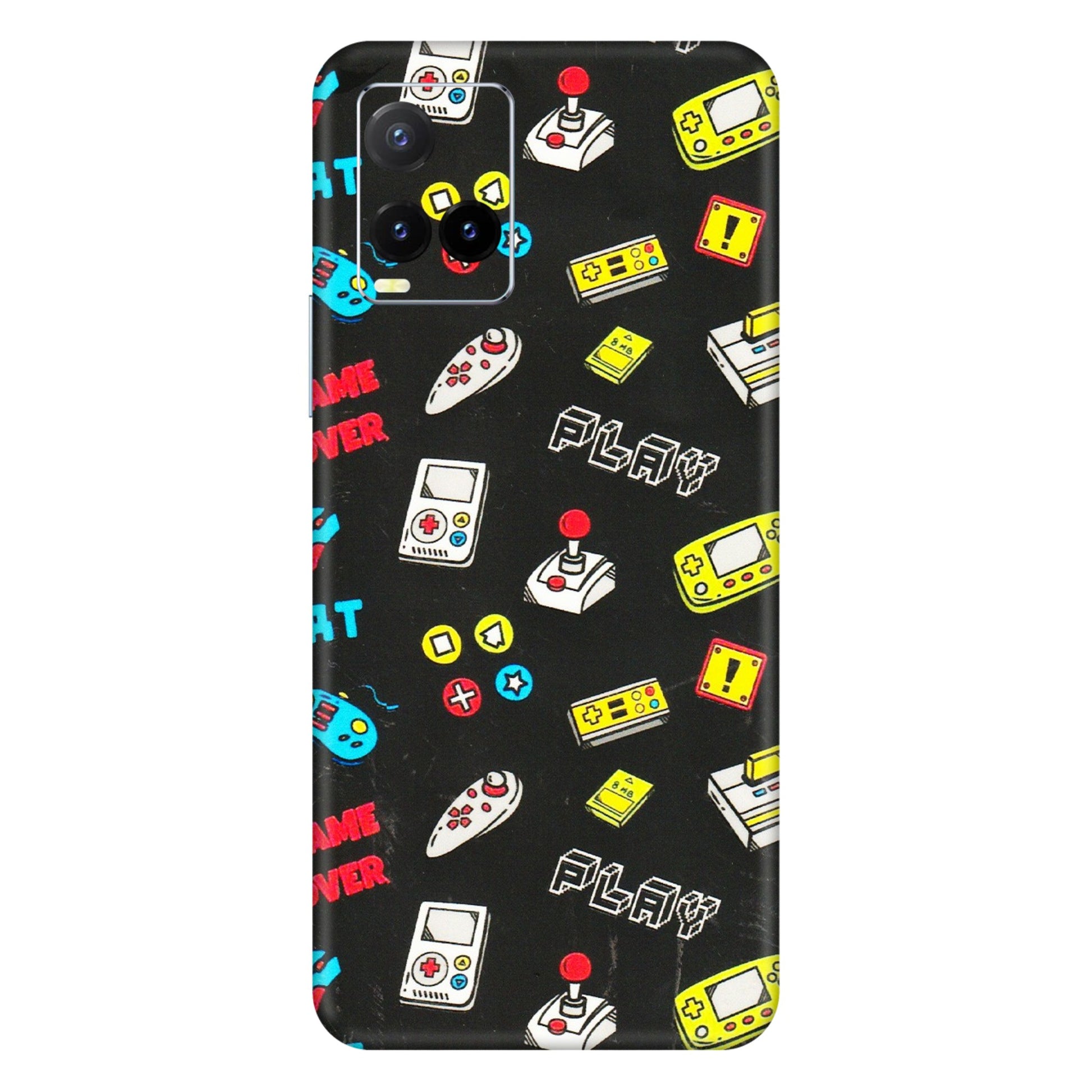 VIVO Y Series Phone Skins (All Models) - Gaming Doodles - 3D Embossed Finish (L-224) Vivo Y33T