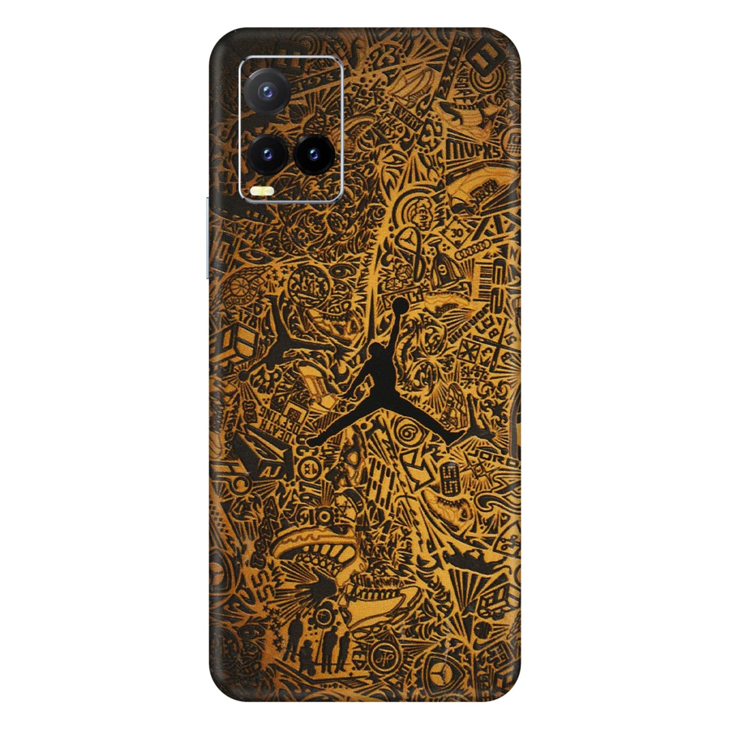 VIVO Y Series Phone Skins (All Models) - Premium Gold Basketball Player - 3D Embossed Finish (L-236) Vivo Y33T
