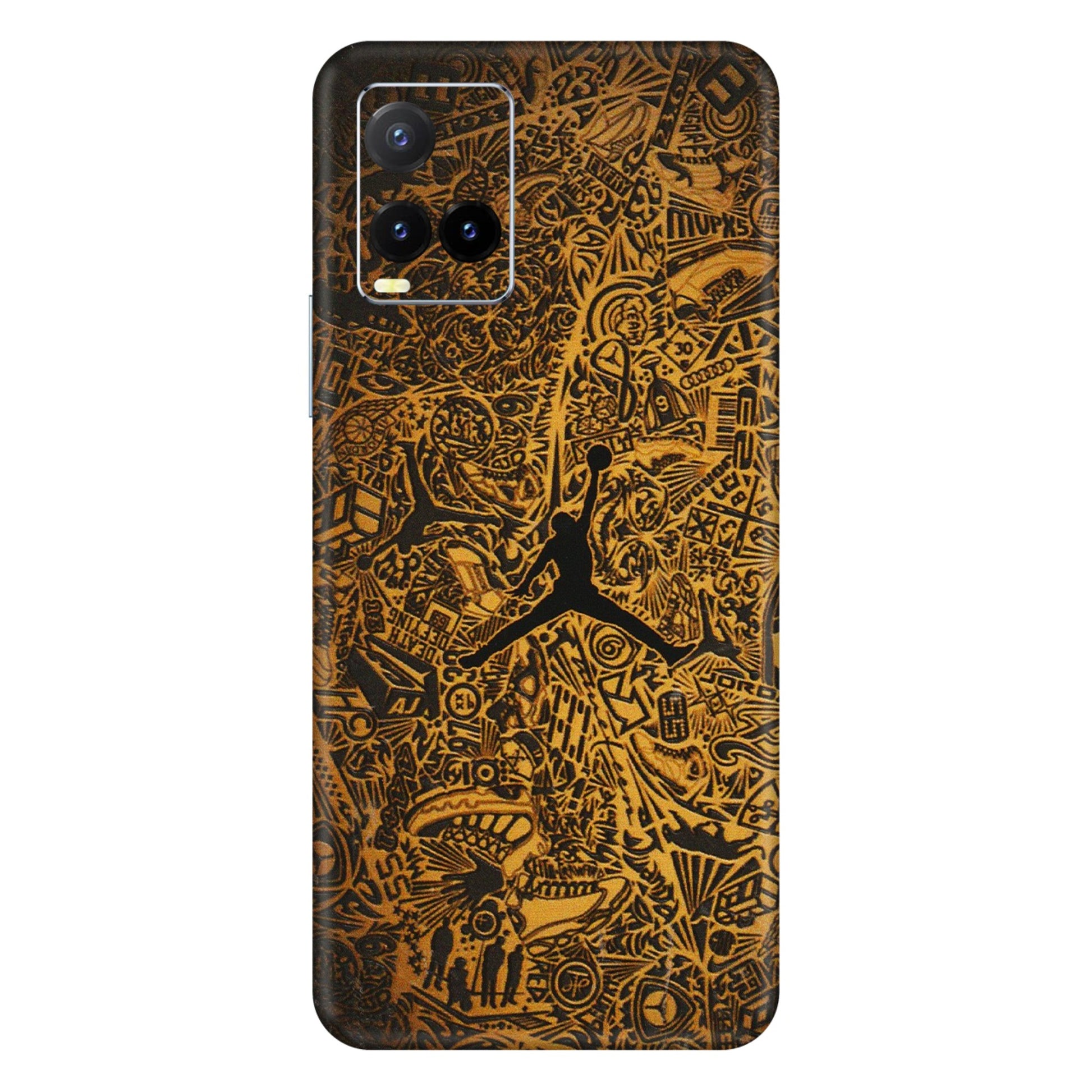VIVO Y Series Phone Skins (All Models) - Premium Gold Basketball Player - 3D Embossed Finish (L-236) Vivo Y33T