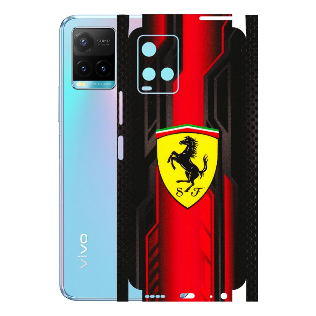 VIVO Y Series Phone Skins (All Models) - Black Ferrari Logo - 3D Embossed Finish (L-253) Vivo Y33T